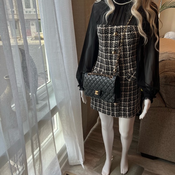 Black and white Zara mini dress size s - Picture 2 of 13